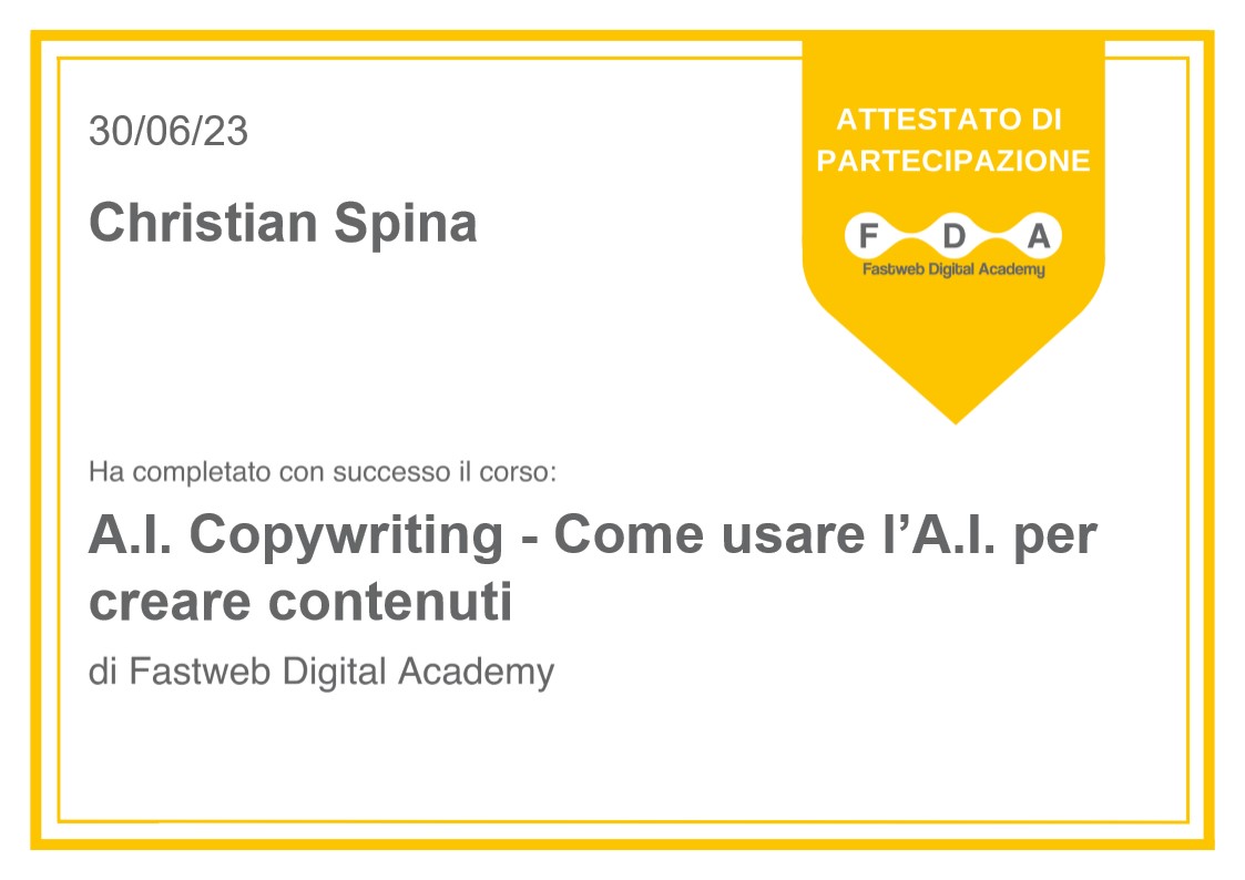 A.I. Copywriting - Come usare l’intelligenza artificiale per creare contenuti